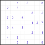 Судоку-отшельники 9х9 #47 средний