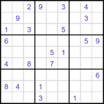 Судоку-отшельники 9х9 #41 трудный Судоку-отшельники 9х9 #41 трудный