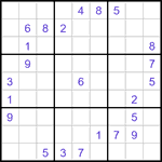 Судоку-отшельники 9х9 #43 трудный Судоку-отшельники 9х9 #43 трудный