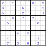 Судоку-отшельники 9х9 #44 трудный Судоку-отшельники 9х9 #44 трудный