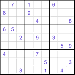 Судоку-отшельники 9х9 #47 трудный