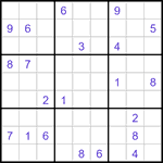 Судоку-отшельники 9х9 #48 трудный