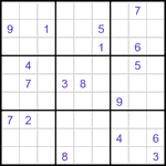 Судоку-отшельники 9х9 #43 очень трудный Судоку-отшельники 9х9 #43 очень трудный