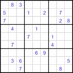 Судоку-отшельники 9х9 #44 очень трудный Судоку-отшельники 9х9 #44 очень трудный