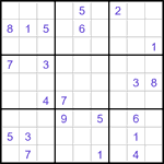 Судоку-отшельники 9х9 #46 очень трудный