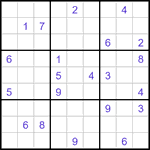 Судоку-отшельники 9х9 #47 очень трудный