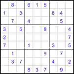 Судоку 9х9 #3451 легкий