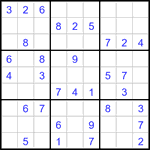 Судоку 9х9 #3452 легкий