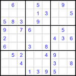 Судоку 9х9 #3455 легкий