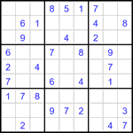 Судоку 9х9 #3456 легкий