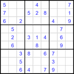 Судоку 9х9 #3457 легкий