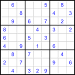 Судоку 9х9 #3458 легкий