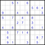 Судоку 9х9 #3459 легкий