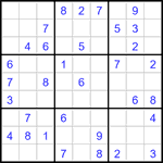 Судоку 9х9 #3460 легкий