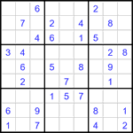 Судоку 9х9 #3461 легкий