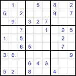 Судоку 9х9 #3463 легкий