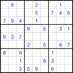 Судоку 9х9 #3464 легкий