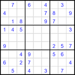 Судоку 9х9 #3467 легкий