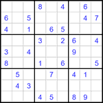 Судоку 9х9 #3472 легкий