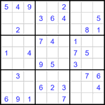 Судоку 9х9 #3473 легкий