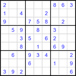 Судоку 9х9 #3475 легкий