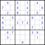 Судоку 9х9 #3476 легкий
