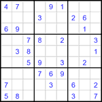 Судоку 9х9 #3477 легкий