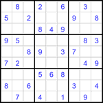 Судоку 9х9 #3478 легкий