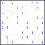 Судоку 9х9 #3479 легкий