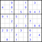 Судоку 9х9 #3483 легкий