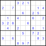 Судоку 9х9 #3484 легкий