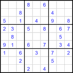 Судоку 9х9 #3485 легкий