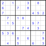 Судоку 9х9 #3486 легкий