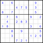 Судоку 9х9 #3487 легкий