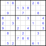 Судоку 9х9 #3488 легкий