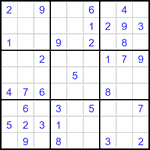 Судоку 9х9 #3489 легкий