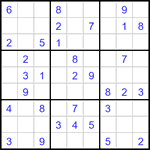 Судоку 9х9 #3490 легкий