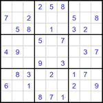 Судоку 9х9 #3491 легкий