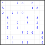 Судоку 9х9 #3492 легкий