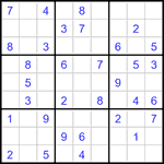 Судоку 9х9 #3494 легкий