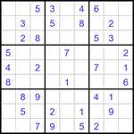 Судоку 9х9 #3500 легкий