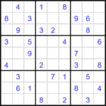 Судоку 9х9 #3422 средний