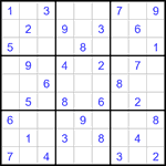 Судоку 9х9 #3423 средний