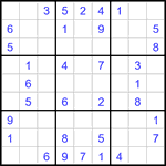 Судоку 9х9 #3425 средний