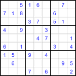 Судоку 9х9 #3427 средний