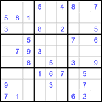 Судоку 9х9 #3428 средний