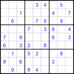 Судоку 9х9 #3429 средний