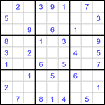 Судоку 9х9 #3430 средний