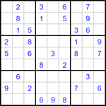 Судоку 9х9 #3433 средний