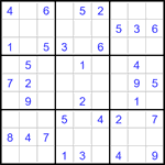 Судоку 9х9 #3434 средний